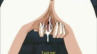 Hentai Girl's Anal Dildo Play with Her Master