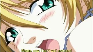 Hentai Girl's Anal Dildo Play with Her Master
