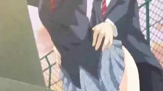 Japanese Hentai Vibrates Her Pussy in Bondage