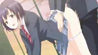 Japanese Hentai Vibrates Her Pussy in Bondage