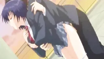 Japanese Hentai Vibrates Her Pussy in Bondage