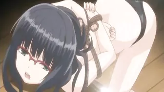 Japanese Hentai Vibrates Her Pussy in Bondage