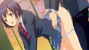 Japanese Hentai Vibrates Her Pussy in Bondage