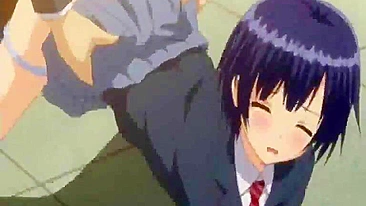 Japanese Hentai Vibrates Her Pussy in Bondage