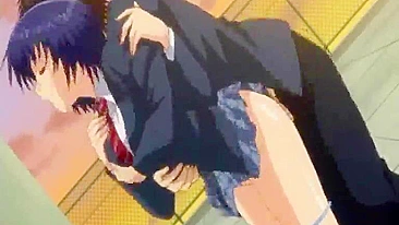 Japanese Hentai Vibrates Her Pussy in Bondage