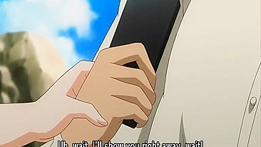 Outdoor Tittyfucking with Big-Titted Cuties - A Hentai Porn Video