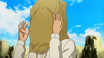 Outdoor Tittyfucking with Big-Titted Cuties - A Hentai Porn Video