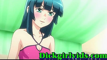 Busty hentai shemale hot fucking and riding fun, featuring anime, shemale, toon, hentai, and fuck