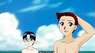 Big Boobs Hentai Gets Massage on the Beach - Anime, Big Boobs, and Hentai