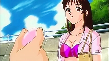 Big Boobs Hentai Gets Massage on the Beach - Anime, Big Boobs, and Hentai