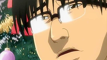 Busty hentai Japanese riding cock and cumface