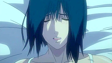 Busty hentai Japanese riding cock and cumface