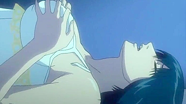 Busty hentai Japanese riding cock and cumface