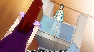 Busty hentai Japanese riding cock and cumface