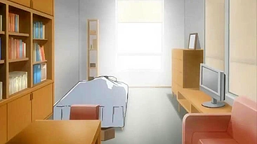 Busty hentai Japanese riding cock and cumface