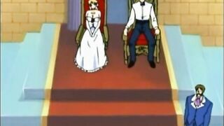 Chained hentai in her nipples gets fingred wetpussy, chained, hentai, nipples