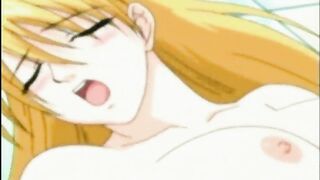 Chained hentai in her nipples gets fingred wetpussy, chained, hentai, nipples