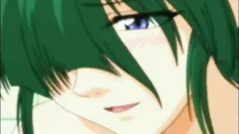 Chained hentai in her nipples gets fingred wetpussy, chained, hentai, nipples