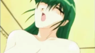 Chained hentai in her nipples gets fingred wetpussy, chained, hentai, nipples