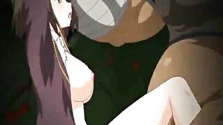 Hentai Girl Fucks Pig Monster and Cums All Over Body - Caught in the Act!