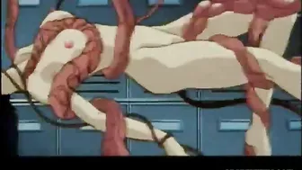 Hentai Girls' Group Drilled by Red Tentacles - Caught in the Act!