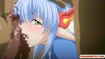Elven Babe with Big Boobs Gets Fucked by Busty Anime Shemale