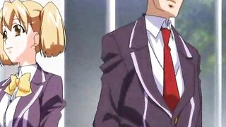 Hentai Coed's Hot Knee Fucked by Pervert