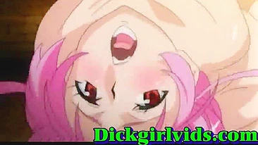 Big Busty Hentai Shemale Fucks and Jerks in Anime Toon