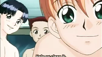 Bondage hentai gets vibrated pussy and blows big cocks, bondage,  hentai,  vibrators,  pussies,  blowjob