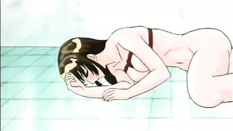 Bondage hentai gets vibrated pussy and blows big cocks, bondage,  hentai,  vibrators,  pussies,  blowjob