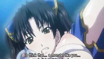 Anime Coed with Big Boobs Caught by Tentacles and Fucked by Shemale