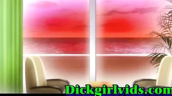 Hentai Shemale Girl Bareback Fucked in Bed - Anime, Toon, Hentai, Fuck