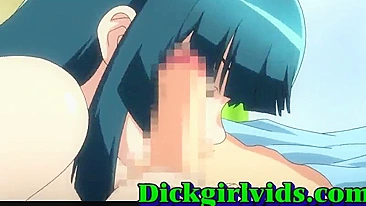 Hentai Shemale Girl Bareback Fucked in Bed - Anime, Toon, Hentai, Fuck