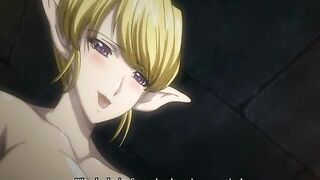 Elven Shemale with Big Boobs Gets Poked from Behind in Anime