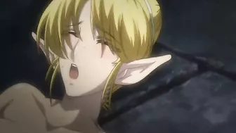 Elven Shemale with Big Boobs Gets Poked from Behind in Anime
