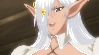 Elf hentai with bigtits gangbang by monsters and anime