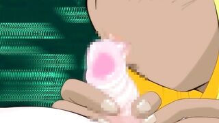 Shemale Anime Porn - Black Girl Sucks and Jerks Tiny Cock