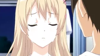 Roped hentai with blindfold and bigboobs gets dildoed wetpussy