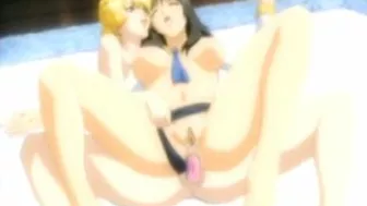 Busty hentai coeds strapon ass fucked Busty hentai coeds strapon ass fucked