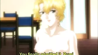 Busty hentai coeds strapon ass fucked