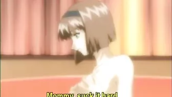 Busty hentai coeds strapon ass fucked