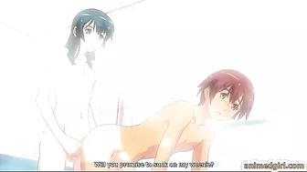 Shemale hentai ass fucked in the bathroom
