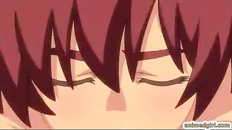 Shemale hentai ass fucked in the bathroom