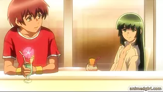 Shemale hentai ass fucked in the bathroom