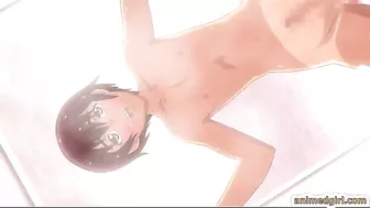 Shemale hentai ass fucked in the bathroom