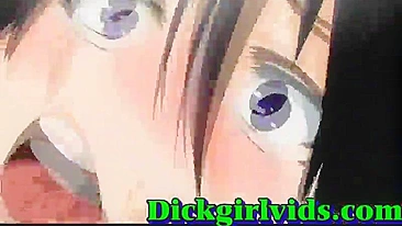 Georgous Anime Shemale Hot Fucked and Cummed in Toon Porn