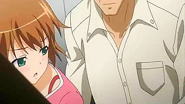 Cute Anime Hentai Poked from Behind in the Toilet