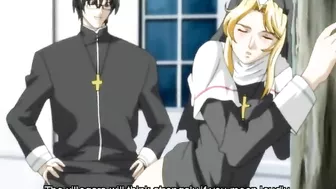 Naughty Nun Gets Gangbanged by Hot Anime Men