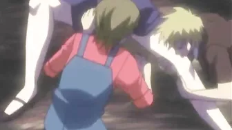 Naughty Nun Gets Gangbanged by Hot Anime Men