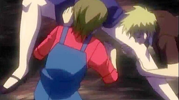 Naughty Nun Gets Gangbanged by Hot Anime Men